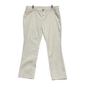 Simply Vera Wang Corduroy Pants Women's Size 14 Off-White